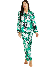 Load image into Gallery viewer, LONXU Womens Silk Satin Pajamas Set Button Down Sleepwear Loungewear XS~3XL