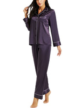 Load image into Gallery viewer, LONXU Womens Silk Satin Pajamas Set Button Down Sleepwear Loungewear XS~3XL