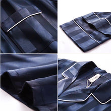 Load image into Gallery viewer, LONXU Womens Silk Satin Pajamas Set Button Down Sleepwear Loungewear XS~3XL