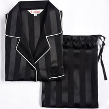 Load image into Gallery viewer, LONXU Womens Silk Satin Pajamas Set Button Down Sleepwear Loungewear XS~3XL