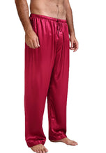 Load image into Gallery viewer, Lonxu Mens Satin Pyjamas Pants Sleep Bottoms Lounge Pants S~4XL

