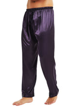 Load image into Gallery viewer, Lonxu Mens Satin Pyjamas Pants Sleep Bottoms Lounge Pants S~4XL
